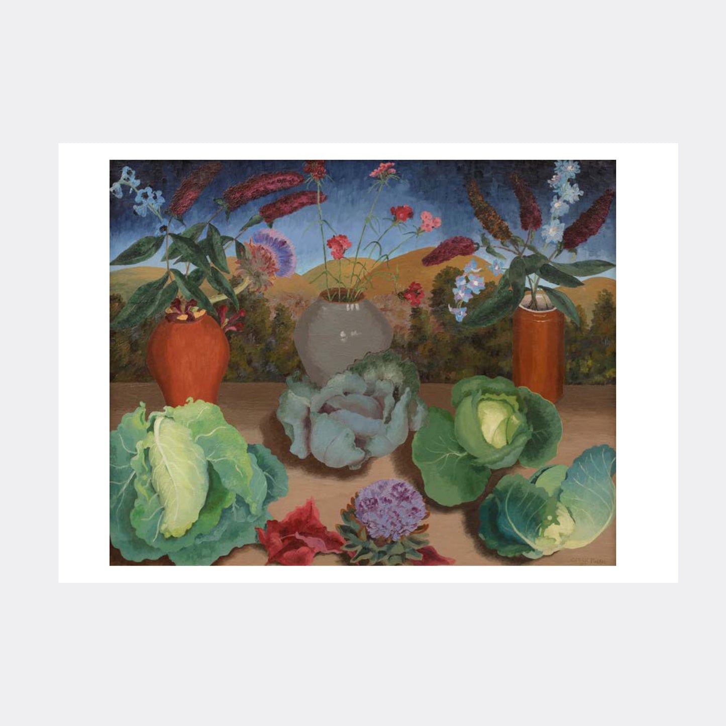 Cedric Morris - Cabbages Postcard
