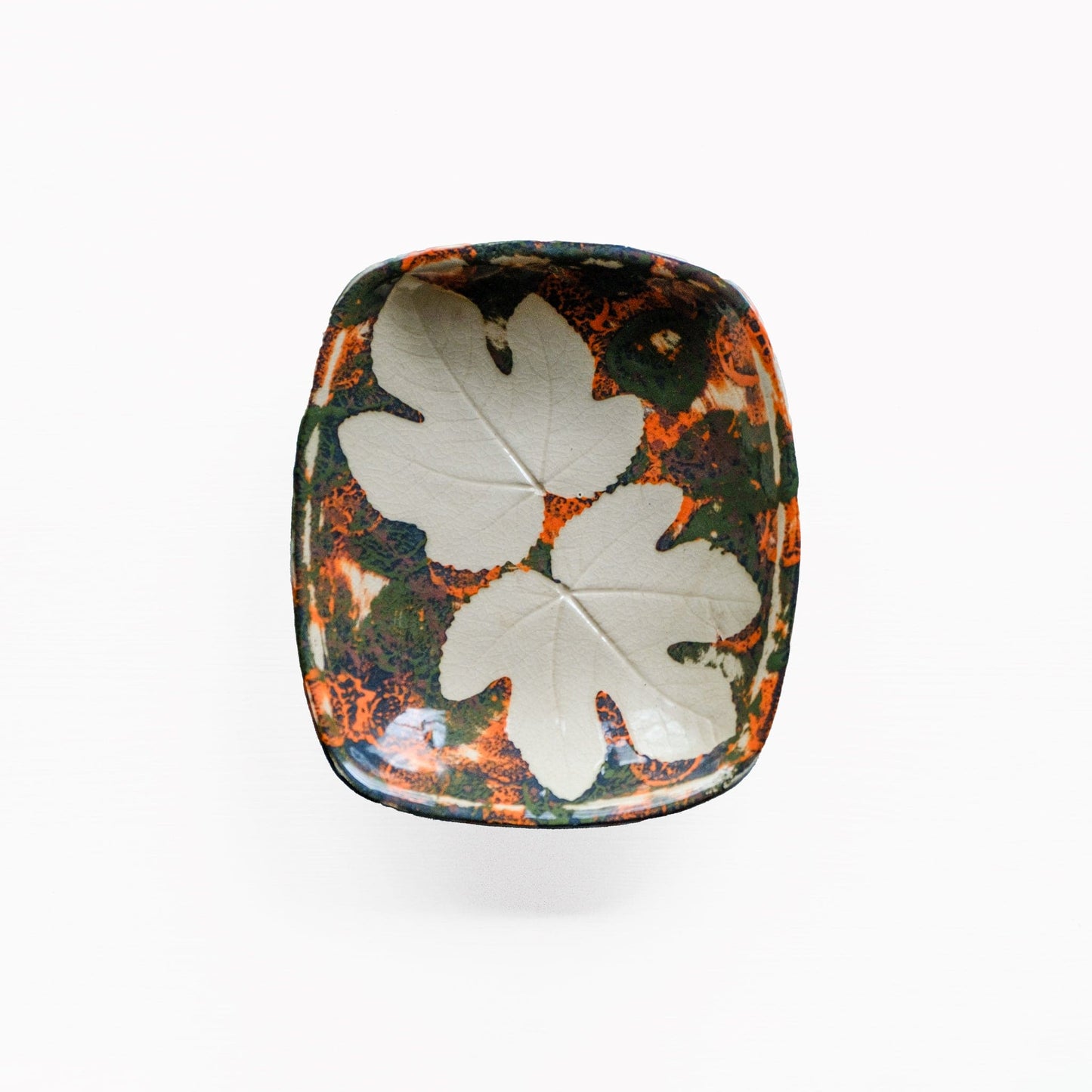 Gary Edwards - White Leaf Dish Oval