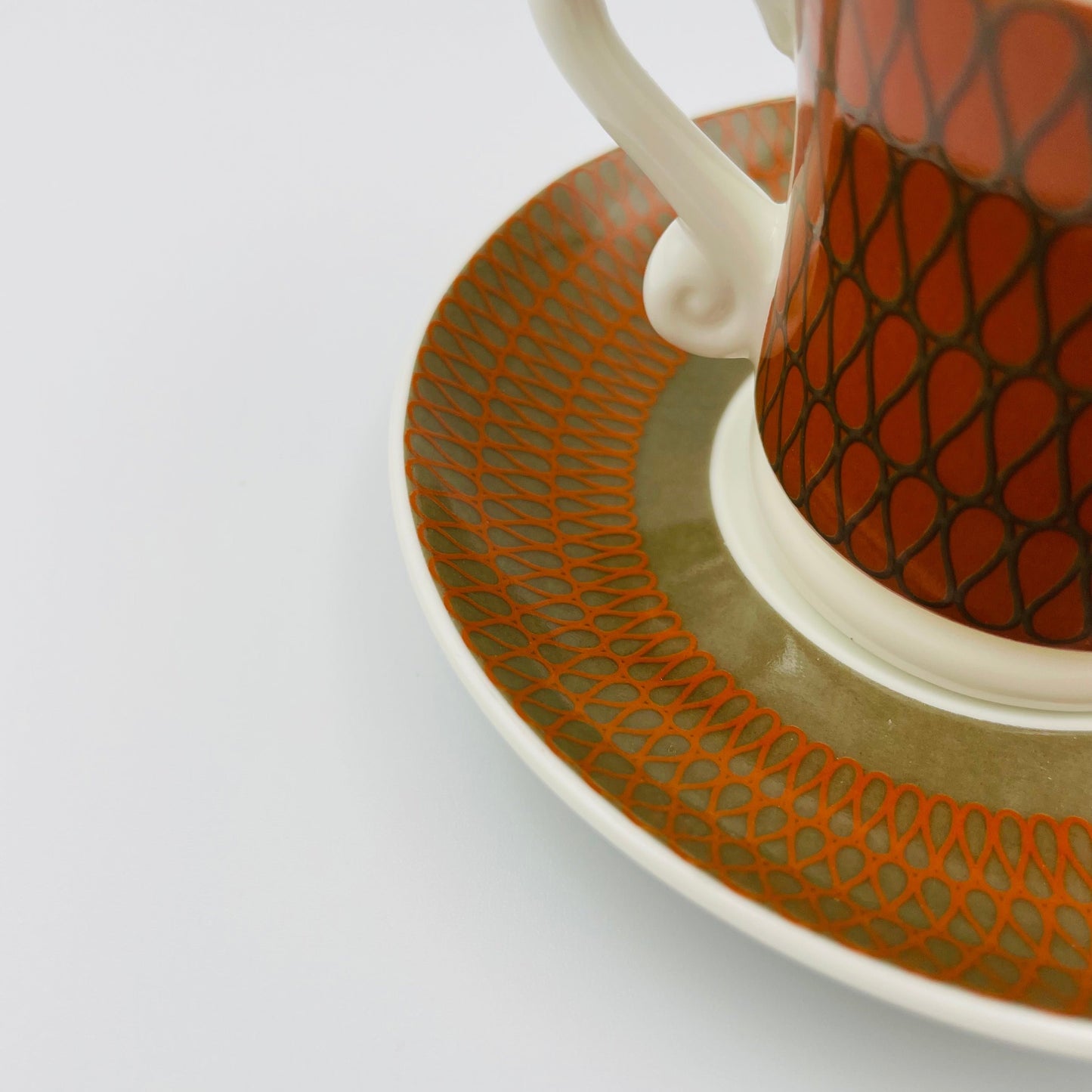Set of 4 Espresso Mugs - Orange