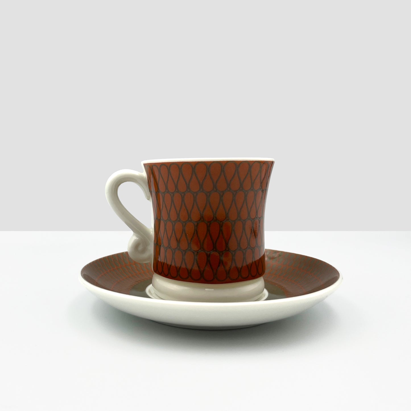 Set of 4 Espresso Mugs - Orange