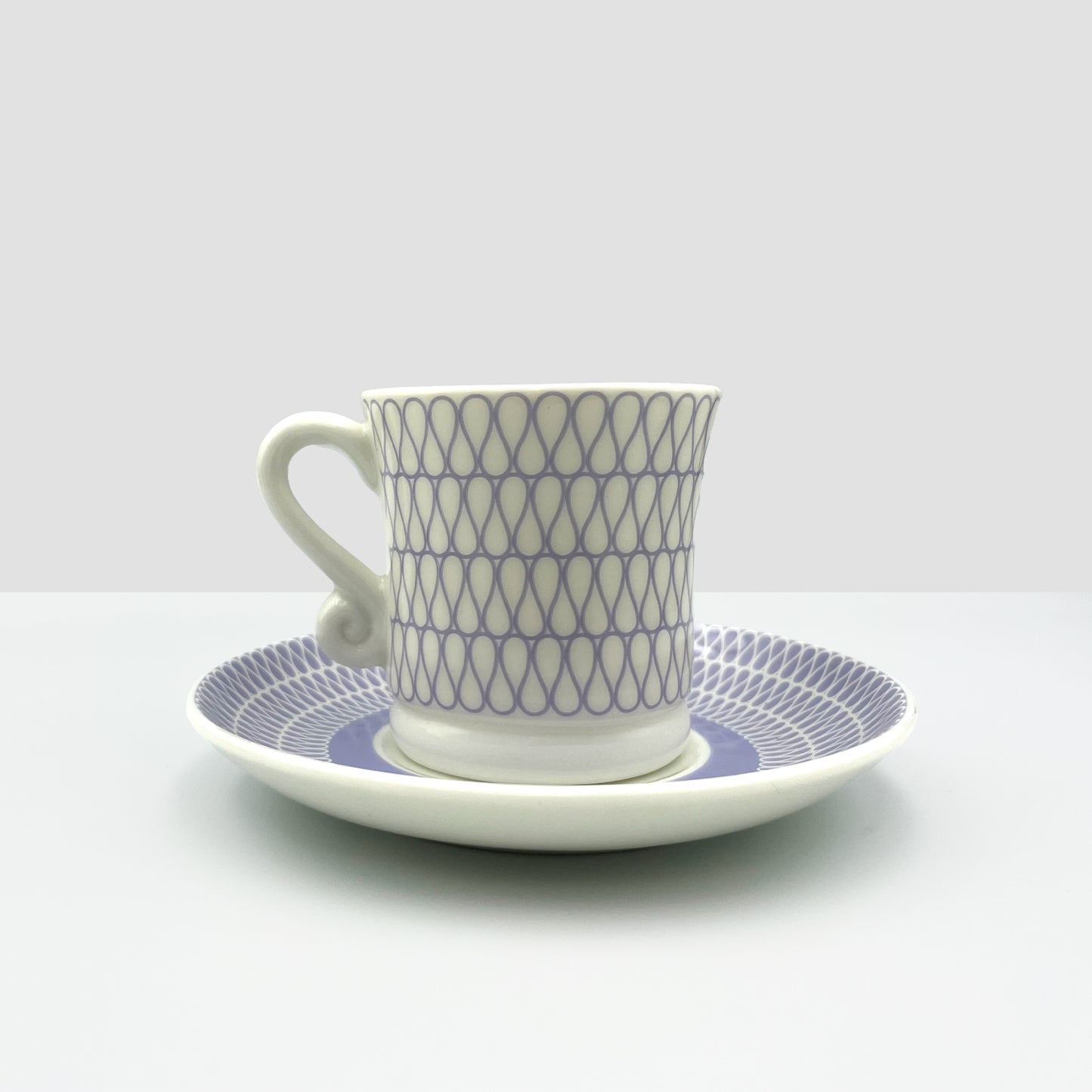Set of 4 Espresso Mugs - Light Blue
