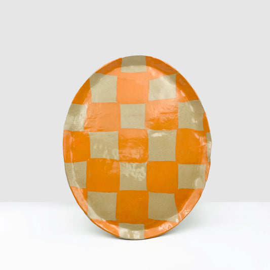 Oval Platter - Orange