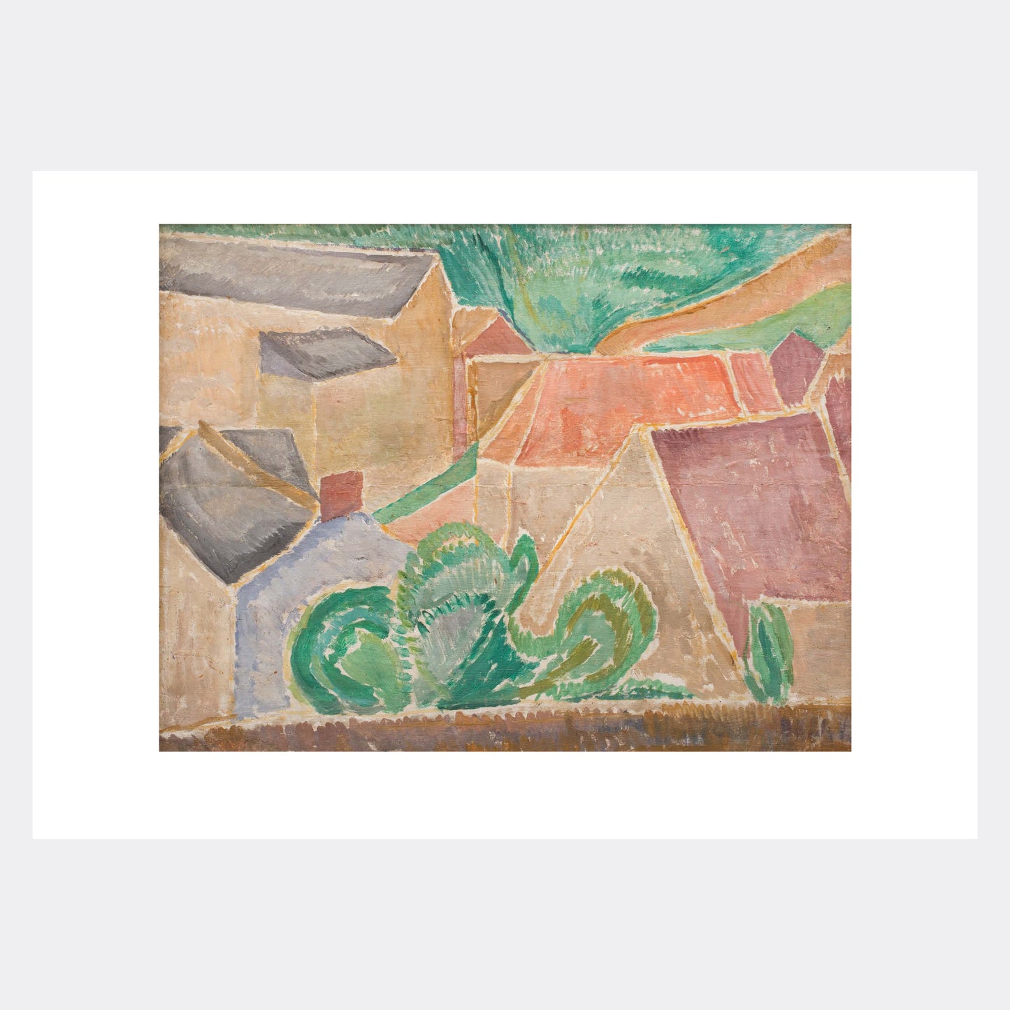 Landscape with Buildings Print