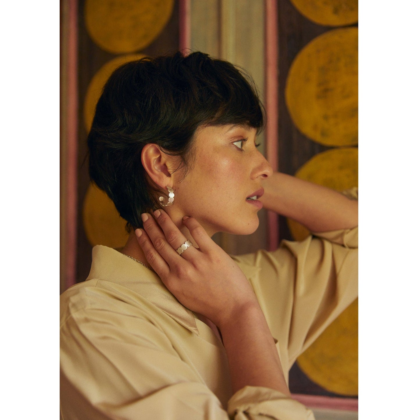 Bloomsbury Circles Hoop Earrings by Melanie Ostler