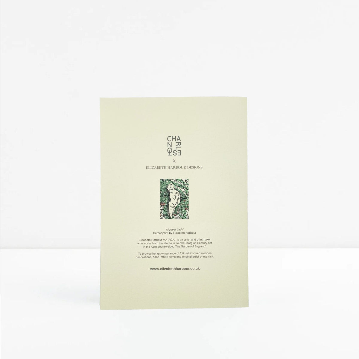 Modest Lady Card
