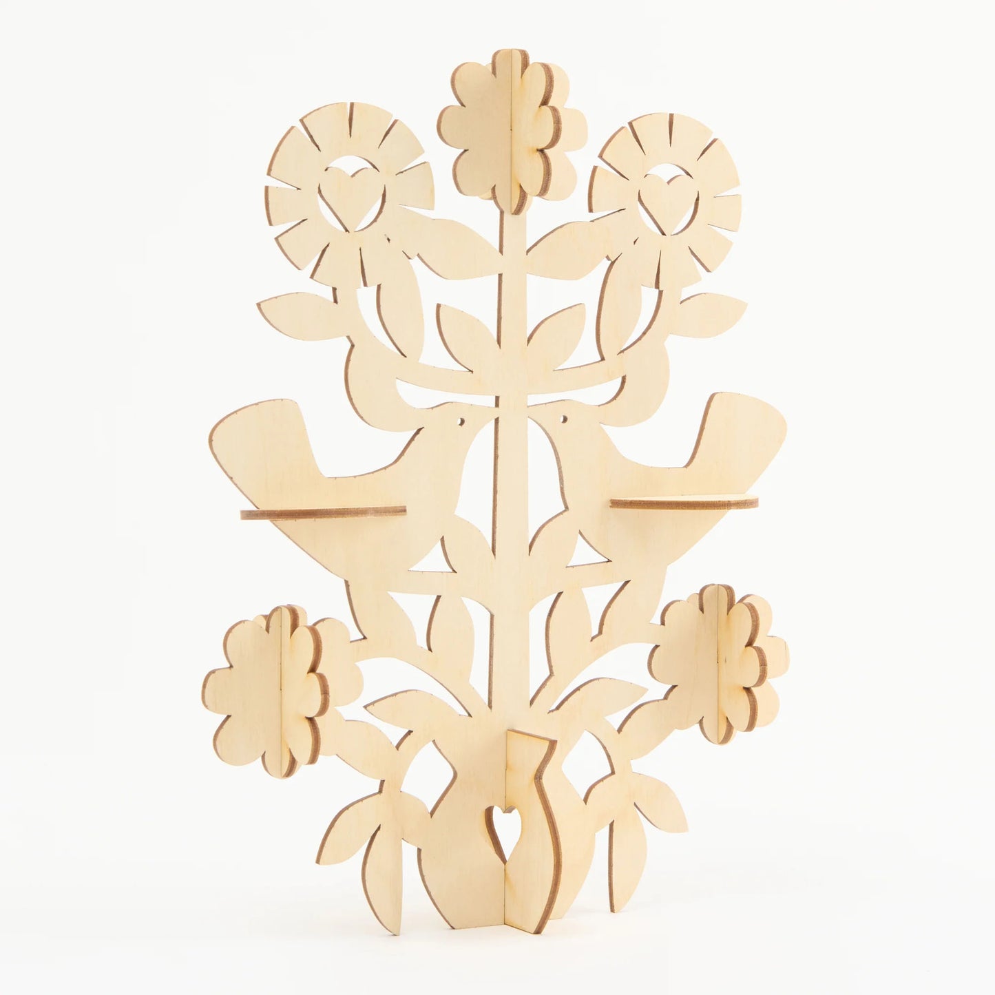 Floral Tree of Life Wooden Decoration