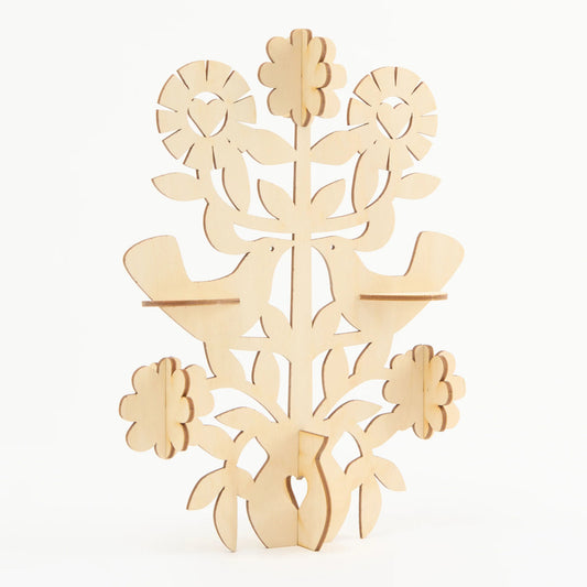 Floral Tree of Life Wooden Decoration