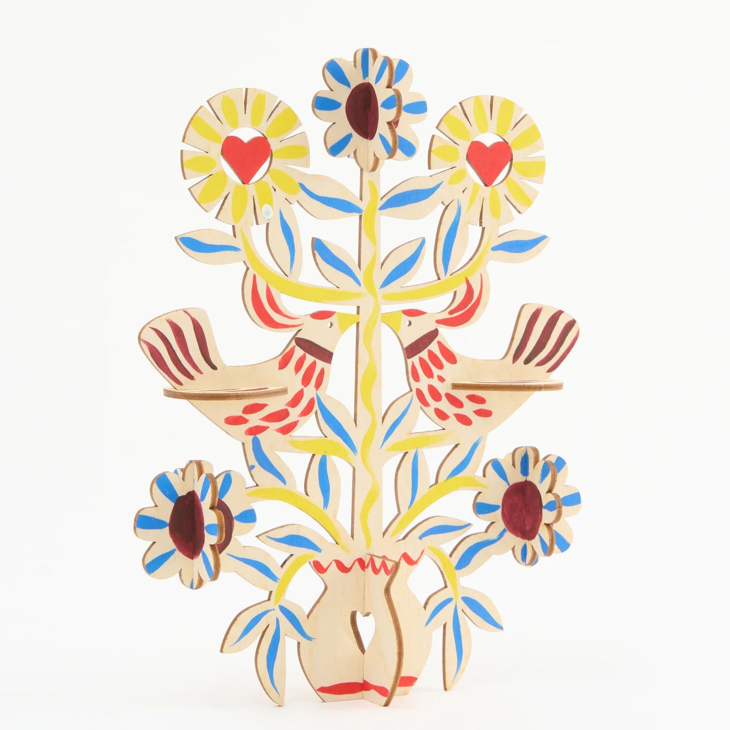Floral Tree of Life Wooden Decoration