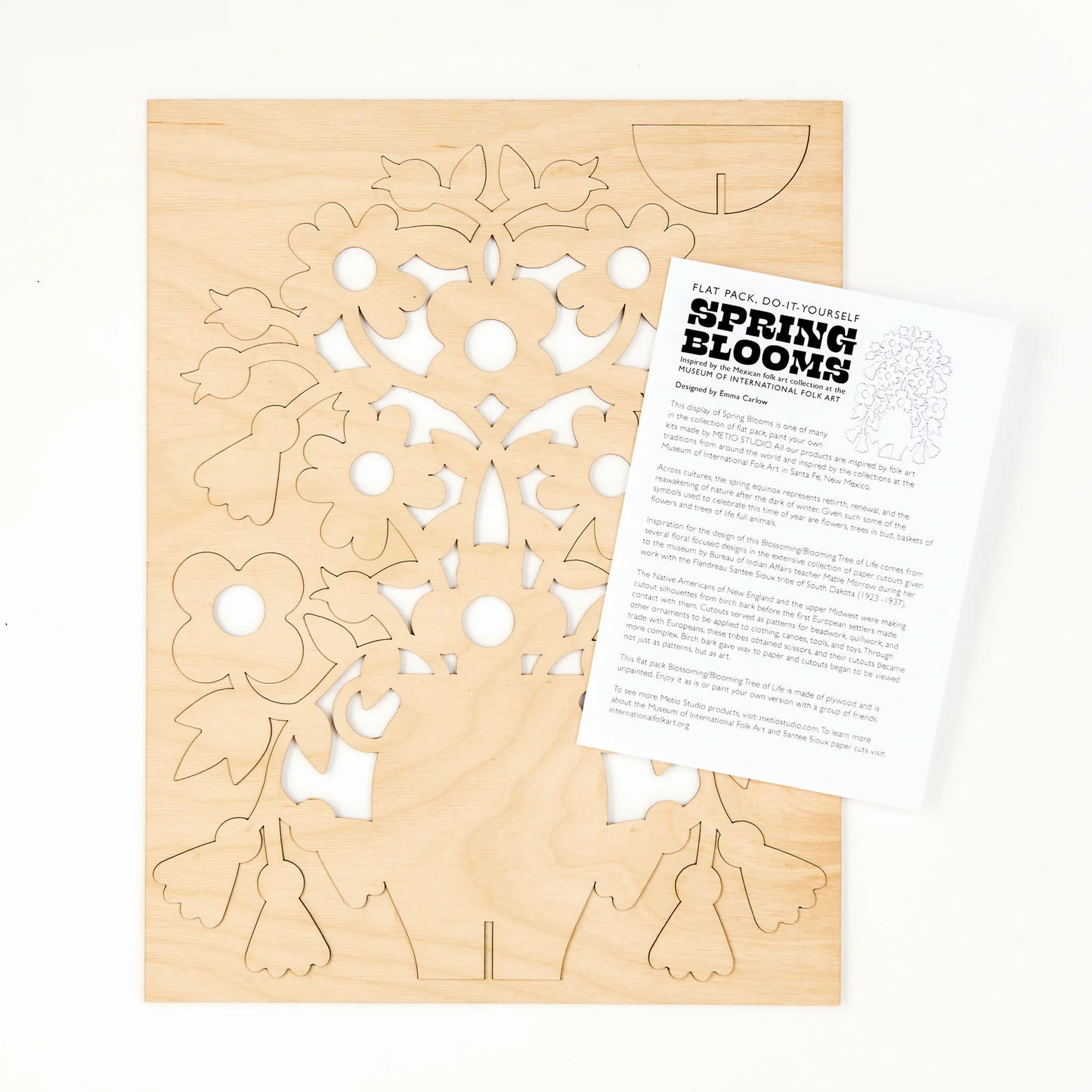 Spring Blooms Wooden Decoration