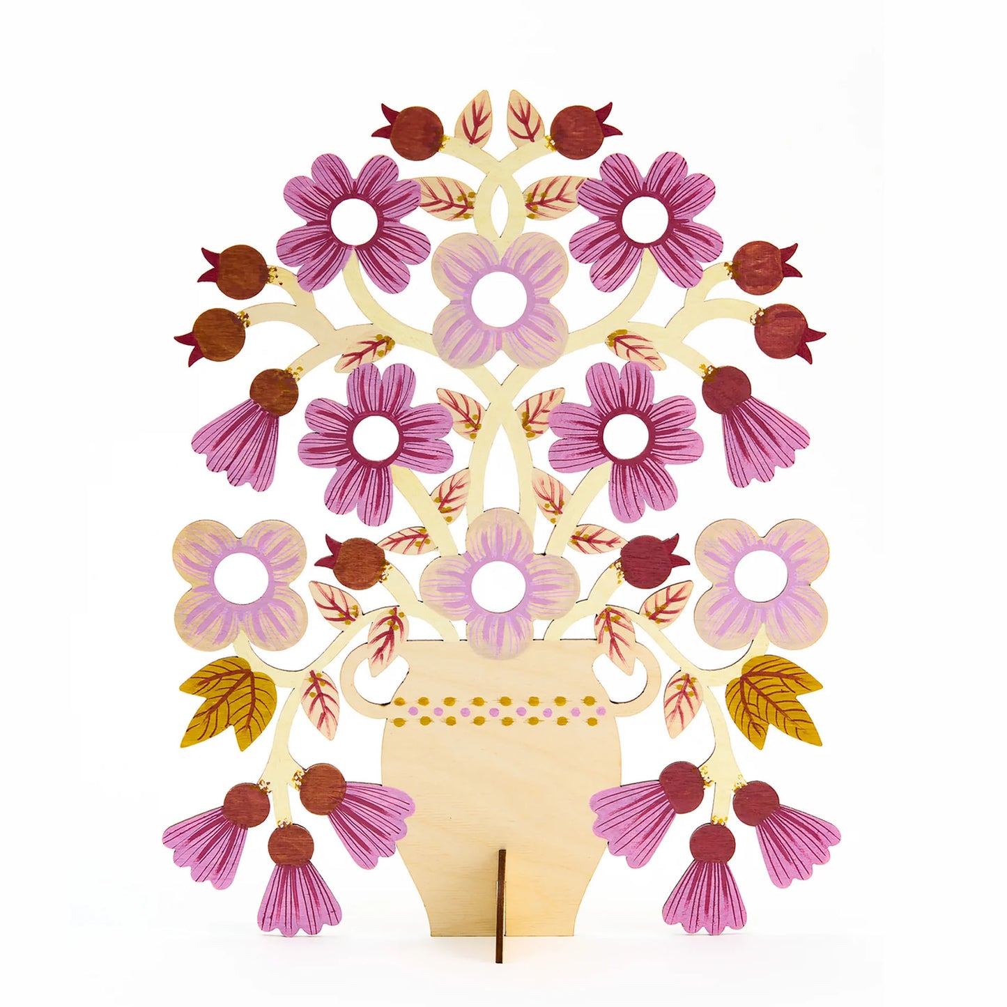 Spring Blooms Wooden Decoration