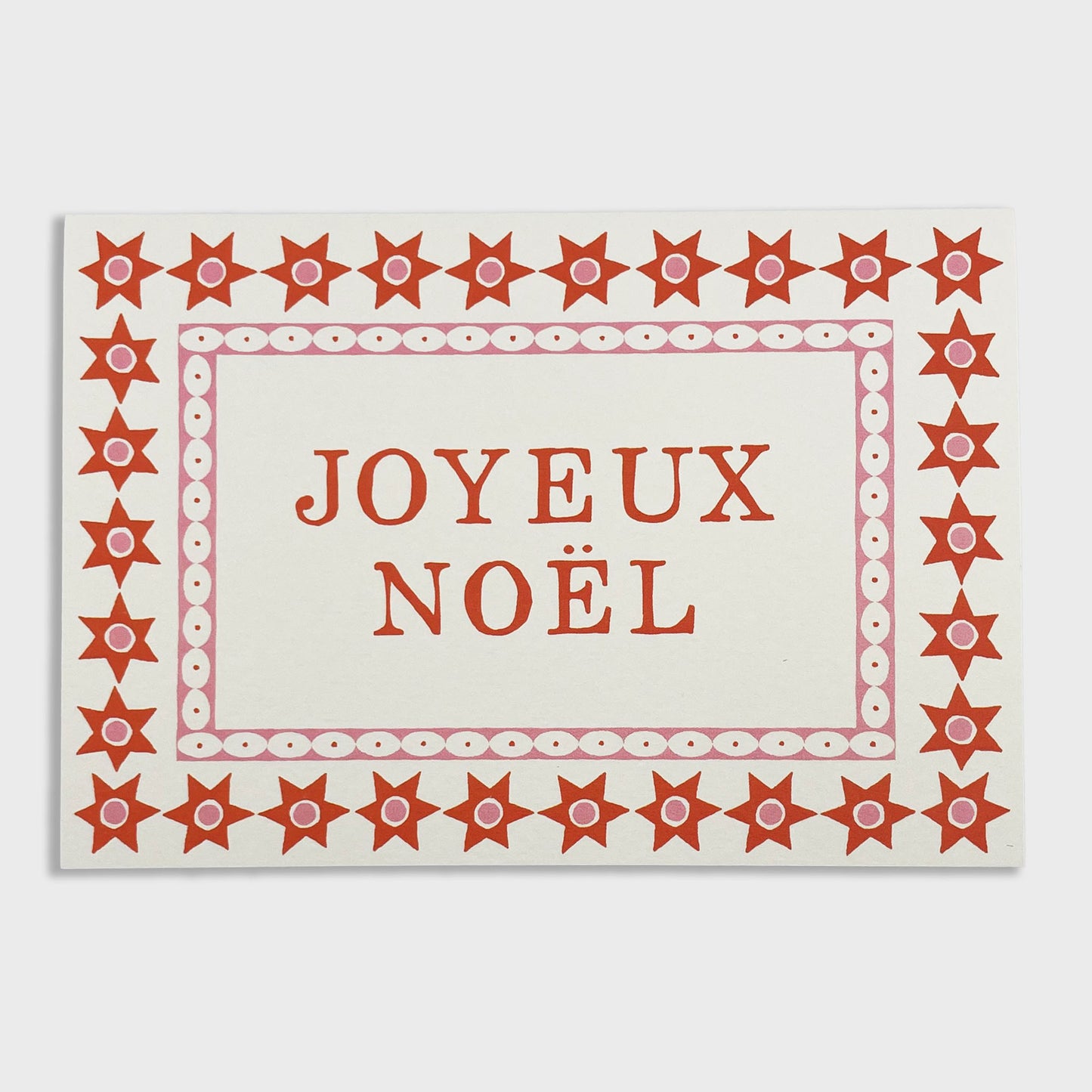 Starry Joyeux Noel Christmas Card