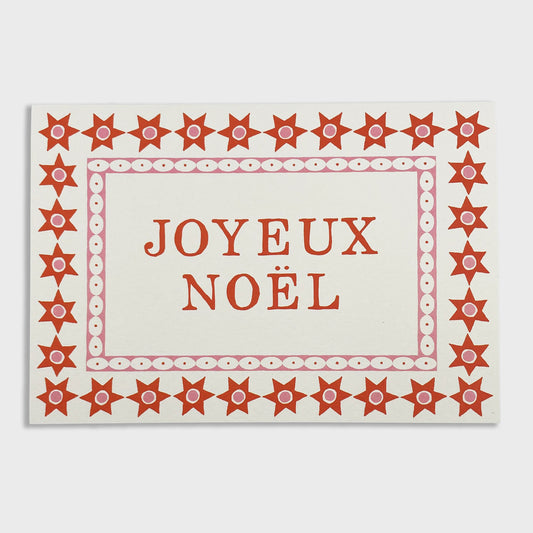 Starry Joyeux Noel Christmas Card