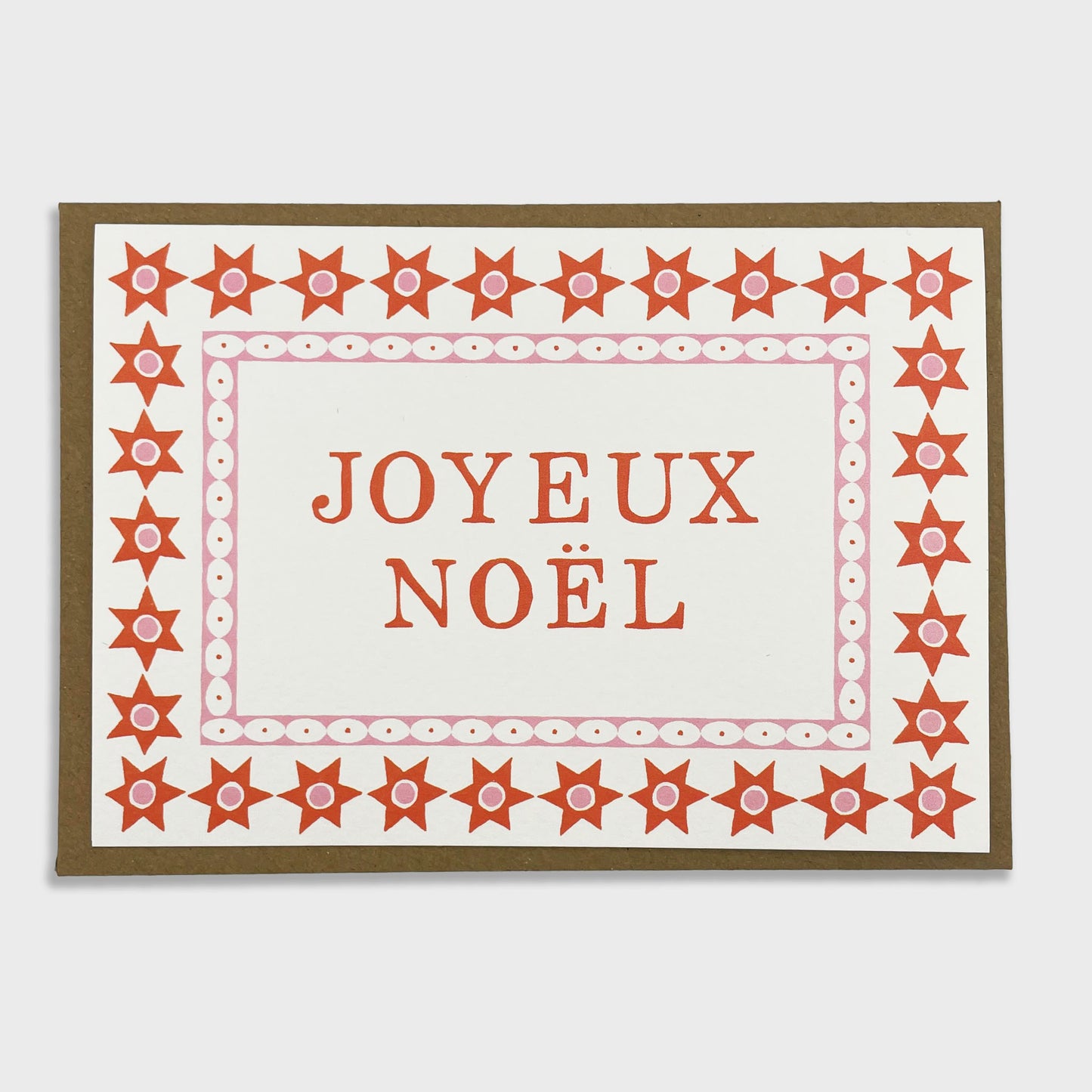 Starry Joyeux Noel Christmas Card