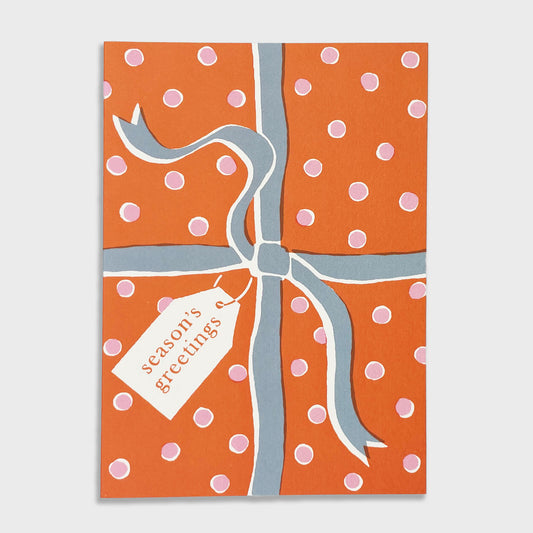 Festive Ribbon Christmas Card