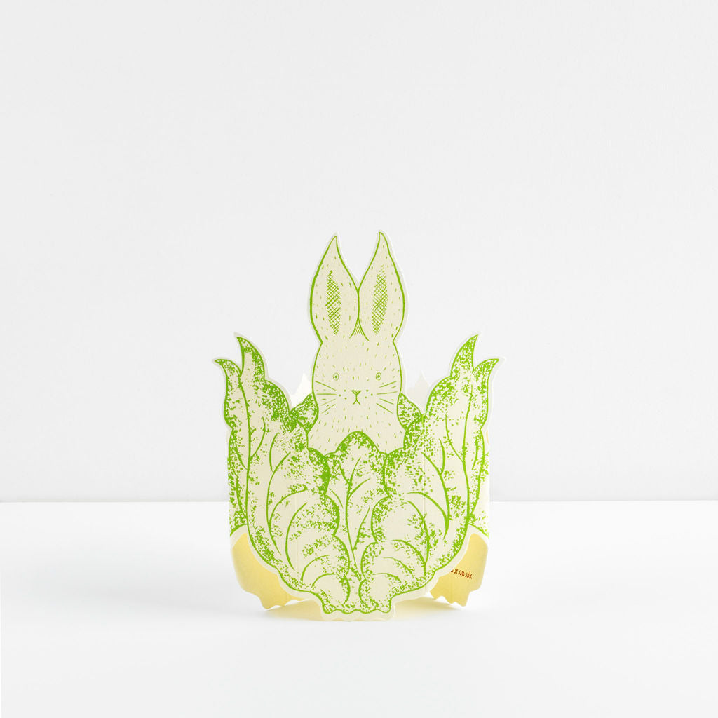 Rabbit in Lettuce Card