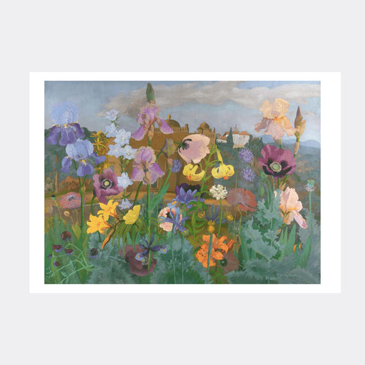 Cedric Morris -  Flowers in a Portuguese Landscape Postcard