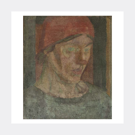 Red Headscarf Postcard
