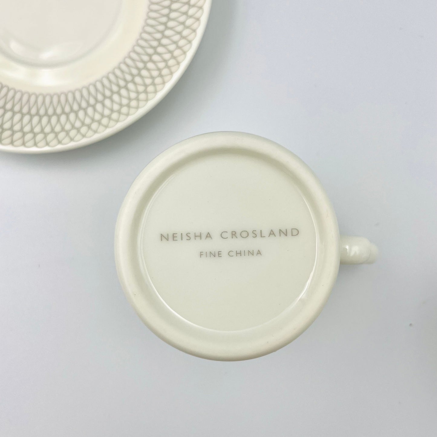Set of 4 Espresso Mugs - Light Blue