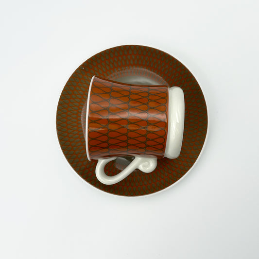 Set of 4 Espresso Mugs - Orange