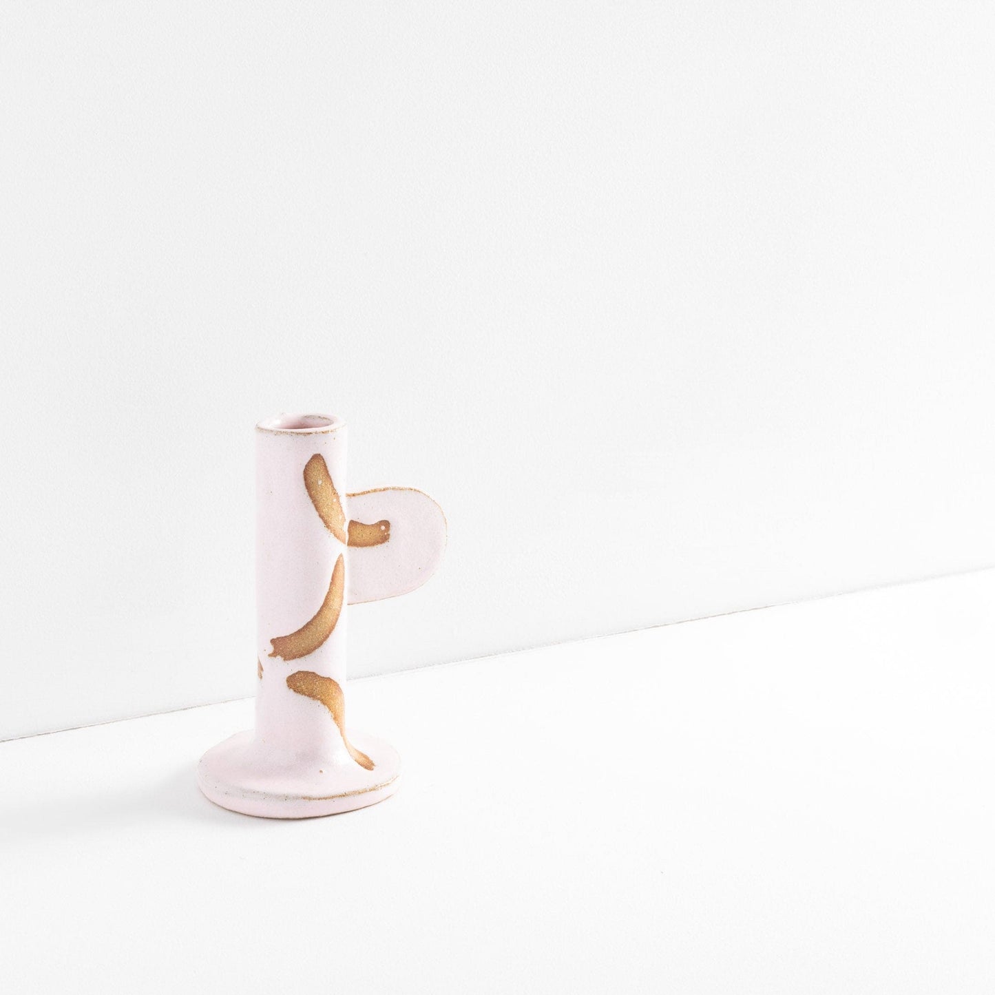 Pink Candlestick Holder