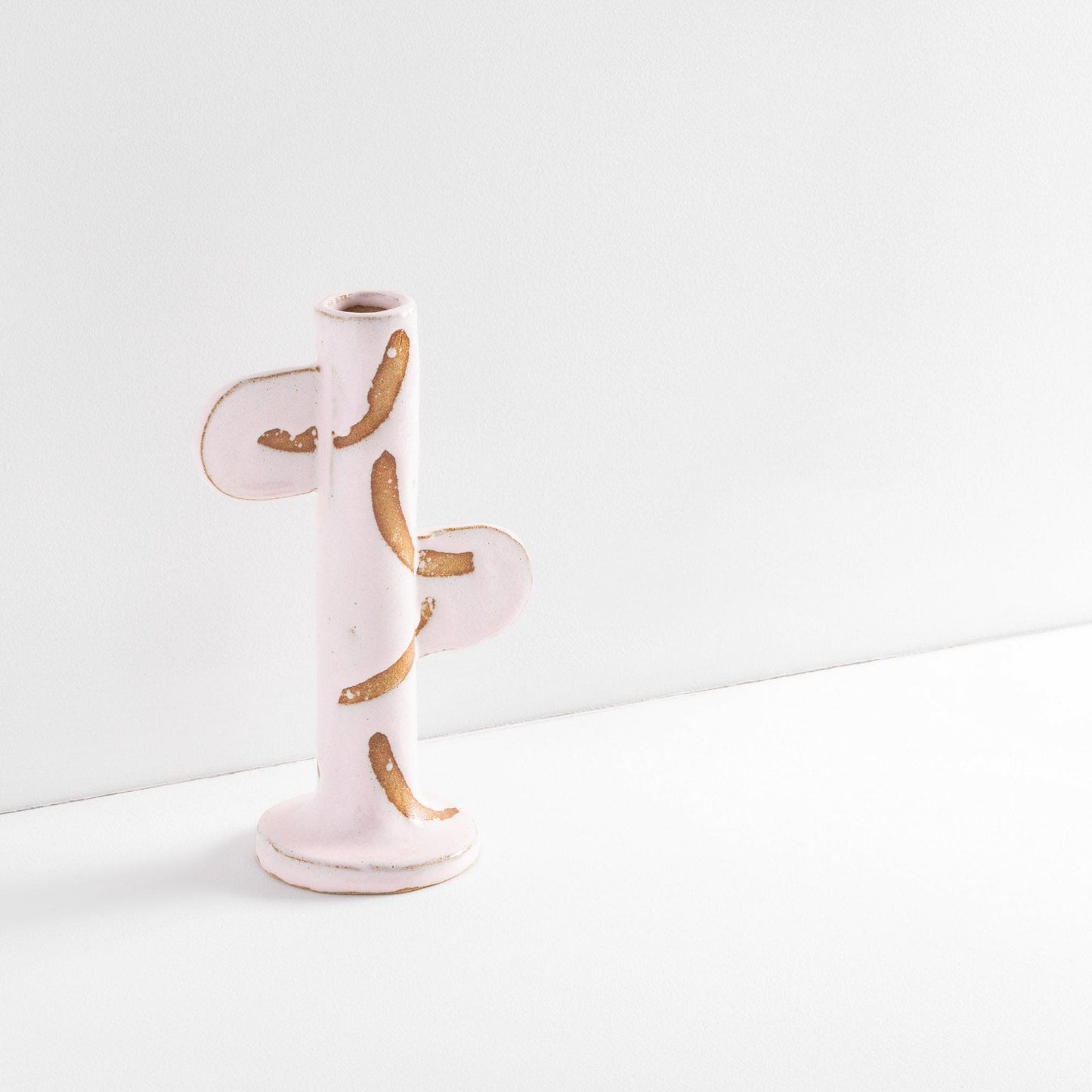 Pink Candlestick Holder