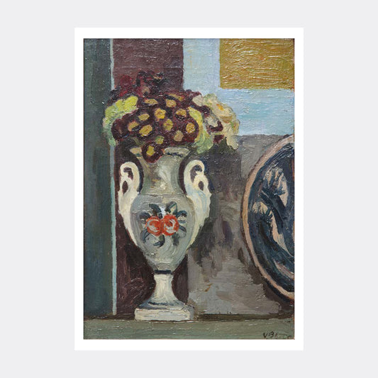 Polyanthus In Vase Postcard