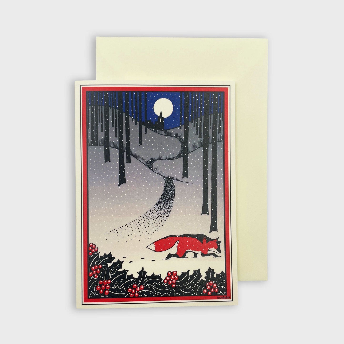 Cressida Bell Christmas Card Pack - Red Fox