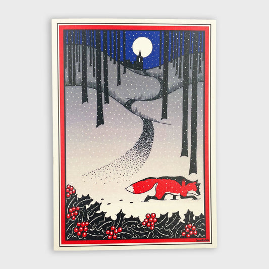 Cressida Bell Christmas Card Pack - Red Fox