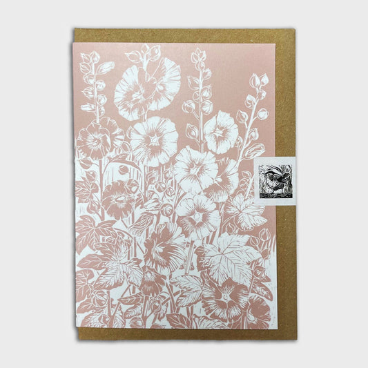 Hollyhocks at Charleston Card