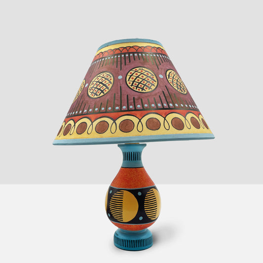 Cressida Bell Exclusive Lamp  - Orange / Blue