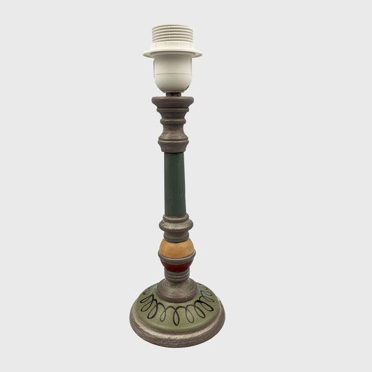 Hand Painted Lamp Base - Yellow
