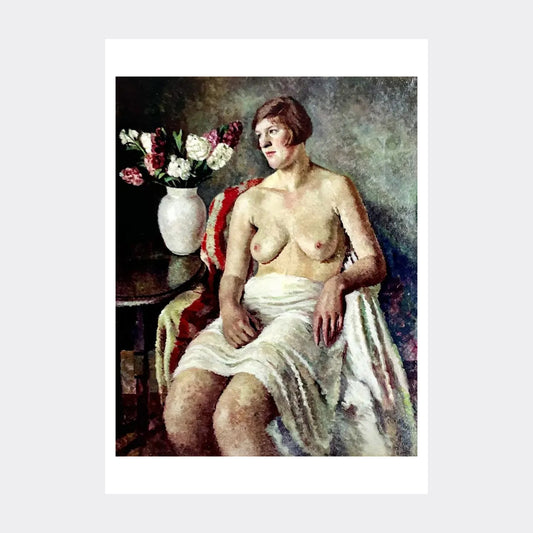 Seated Nude postcard