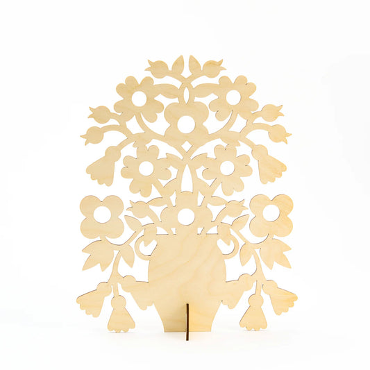 Wooden Festive Tree Blooms